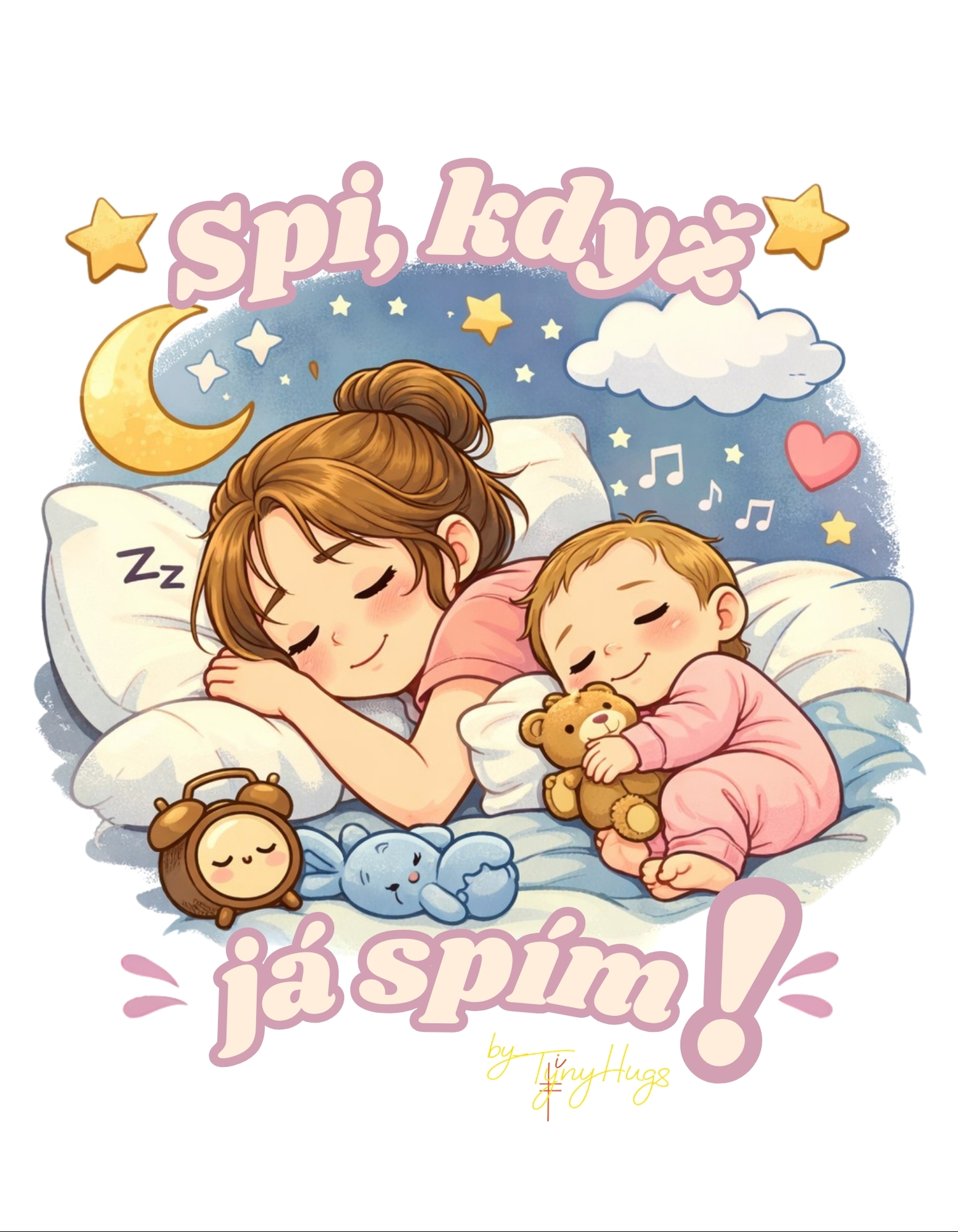 Dětské body "Spi, když spím já" KR